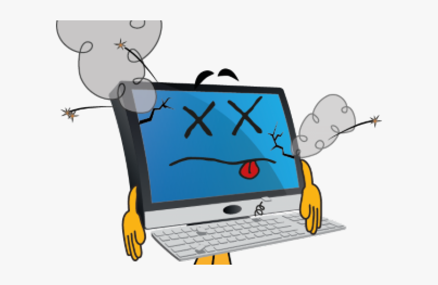 Pc Clipart Old Computer - Computer Cartoon, HD Png Download, Free Download