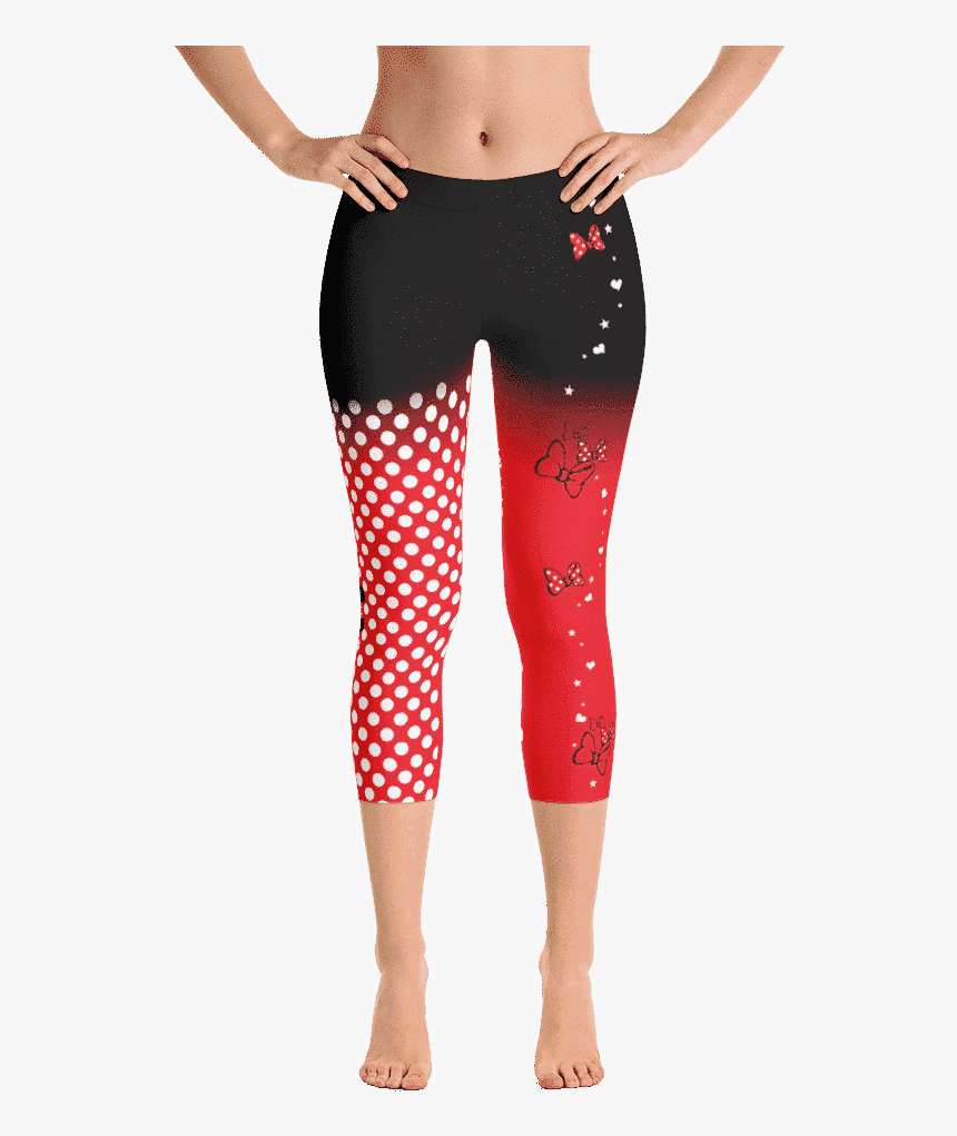 Transparent Minnie Mouse Bow Clipart Black And White - Maleficent Leggings, HD Png Download, Free Download