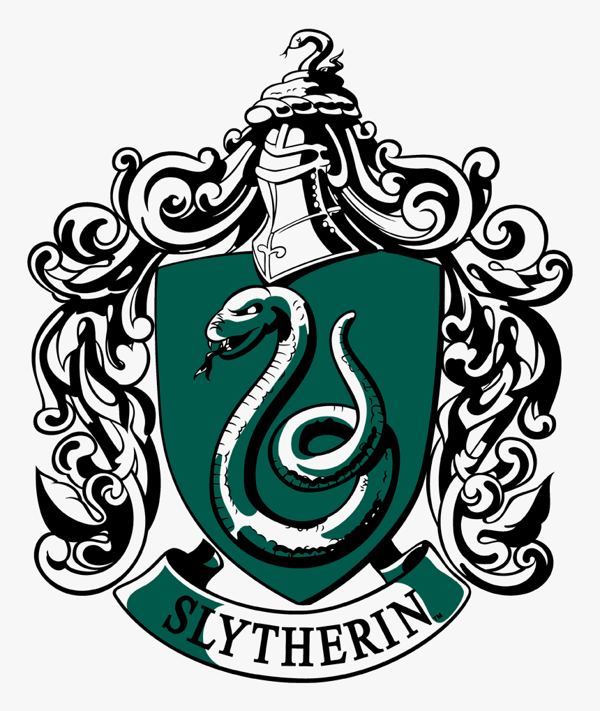 Slytherin Crest Black And White, HD Png Download, Free Download