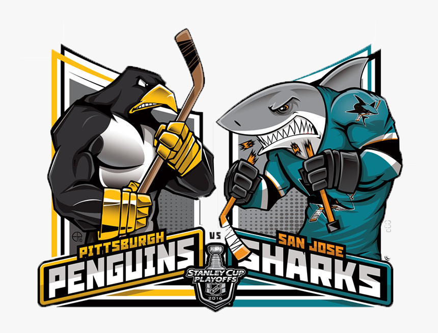 Penguins Vs Sharks Nhl, HD Png Download kindpng