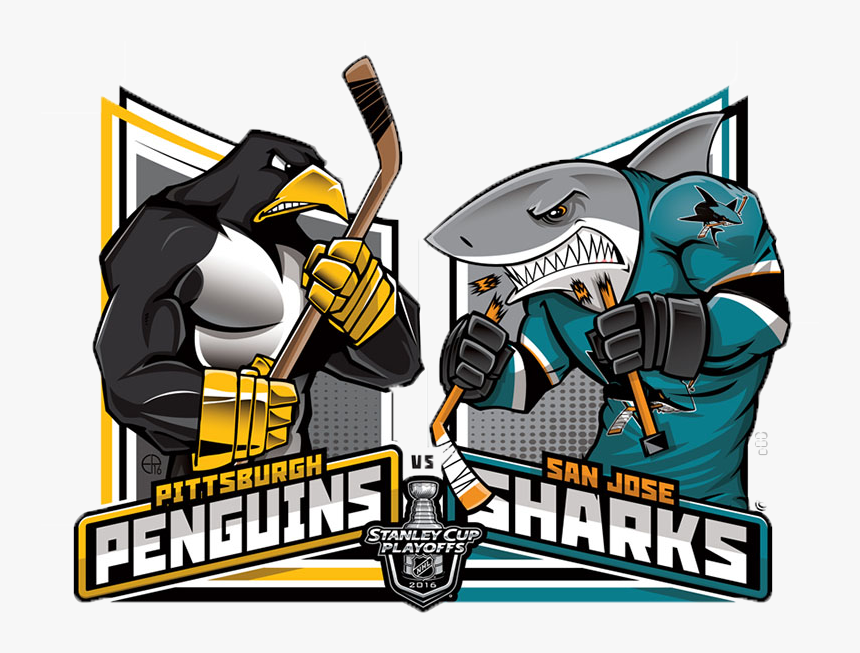 Penguins Vs Sharks Nhl, HD Png Download, Free Download