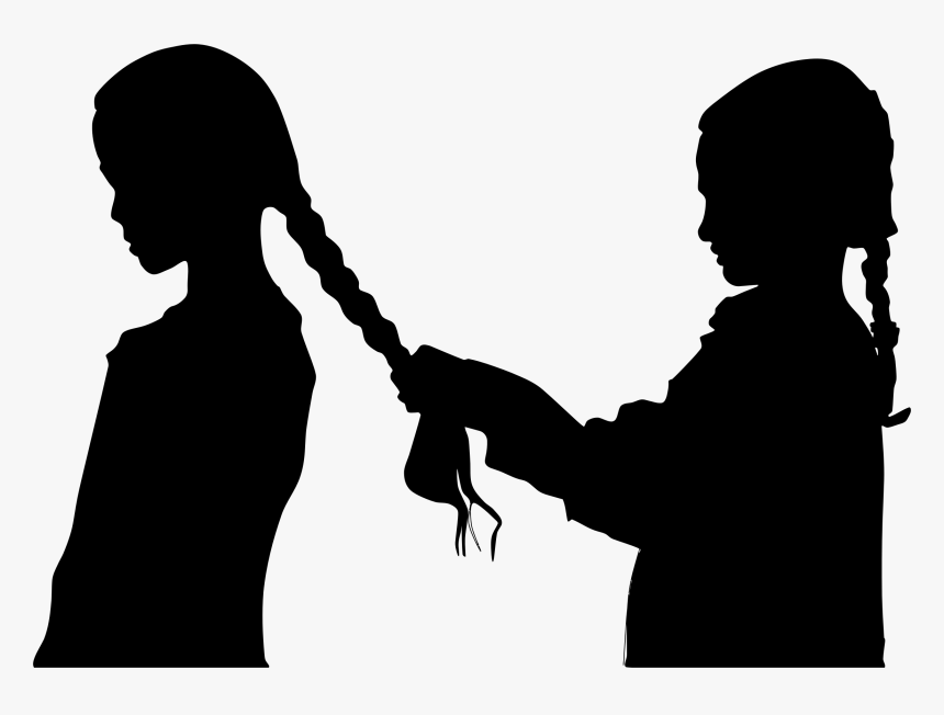Braid Silhouette Woman Hair Photography - Braiding Hair Clipart, HD Png Download, Free Download