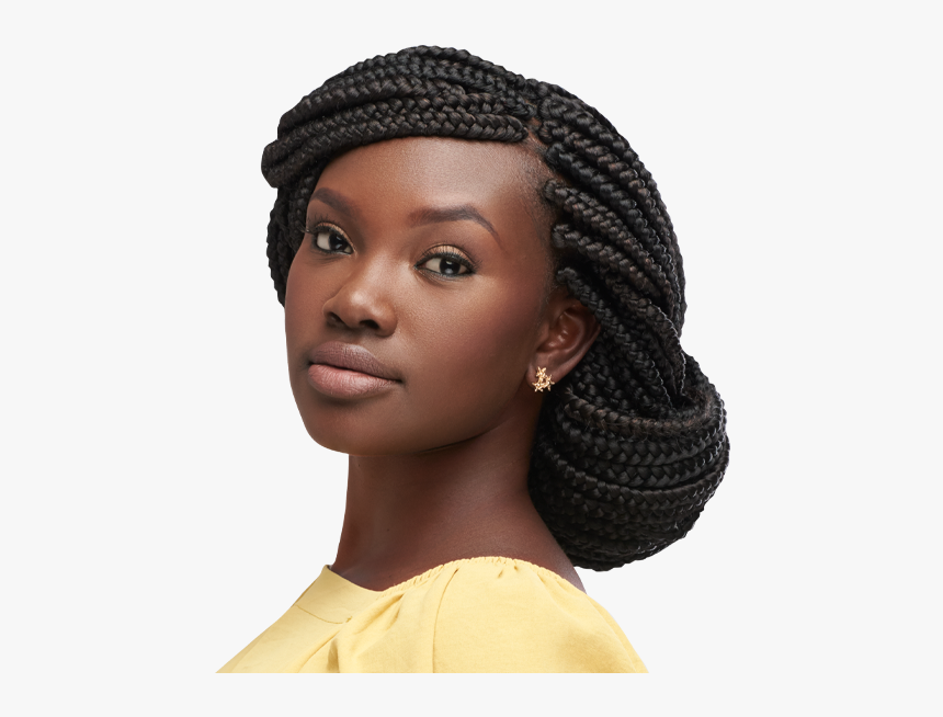 Long Pamoja Braid Hairstyle Braided Hairstyles In Kenya Hd Png Download Kindpng