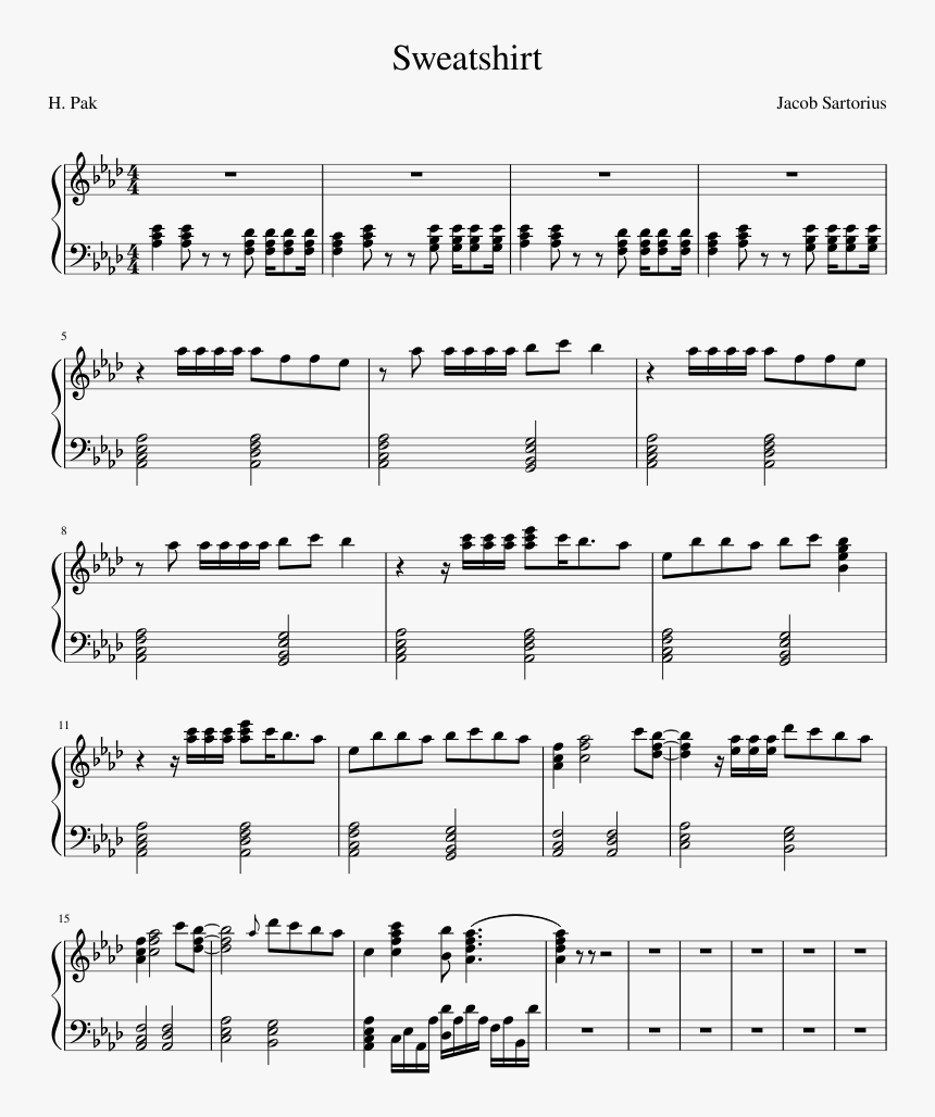 Faded Piano Music Sheet, HD Png Download, Free Download