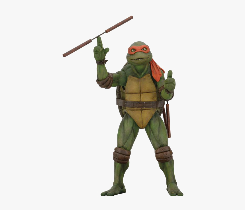 Ninja Turtles Png Image Background - Michelangelo Neca 1 4, Transparent Png, Free Download