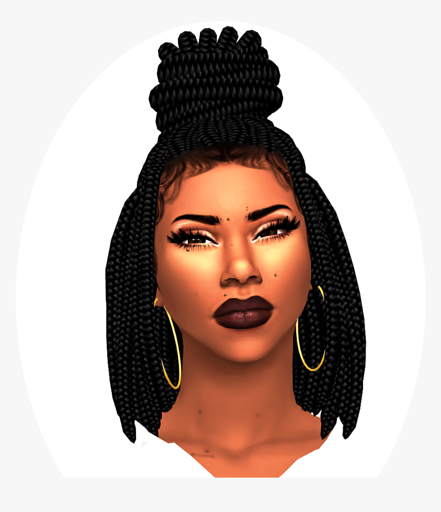 Magdalena African Hair Braiding - Sims 4 Cc Ebonix, HD Png Download, Free Download