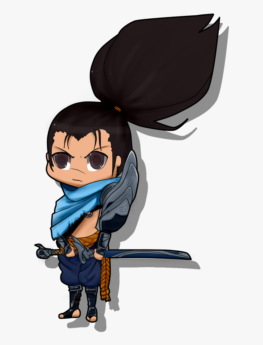 Chibi Yasuo - League Of Legends Yasuo Cartoon, HD Png Download, Free Download