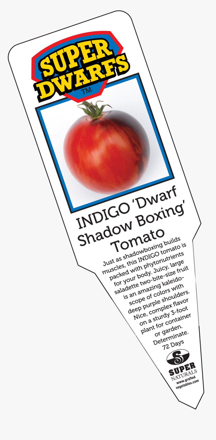 Indigo Dwarf Shadowboxing Tomato Label , Png Download - Plum Tomato, Transparent Png, Free Download