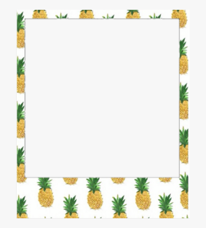 #frame #photo #foto #paper #pineapple #instax #cool - Picture Frame, HD Png Download, Free Download