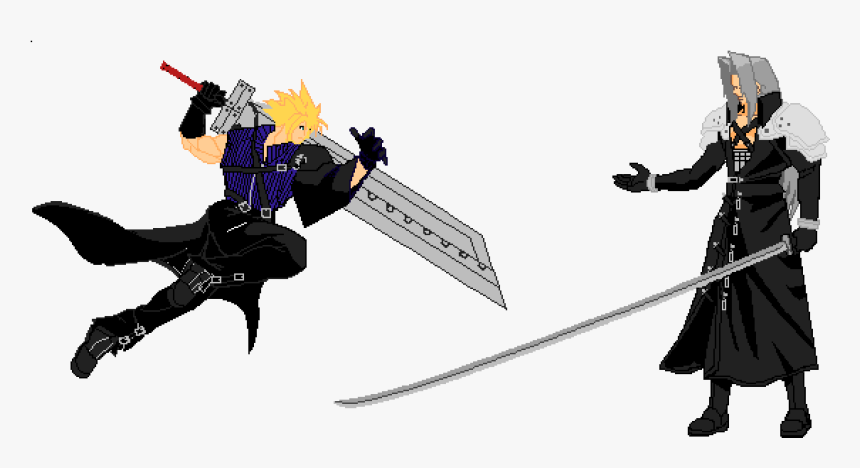 Transparent Sephiroth Png - Cloud Vs Sephiroth, Png Download, Free Download