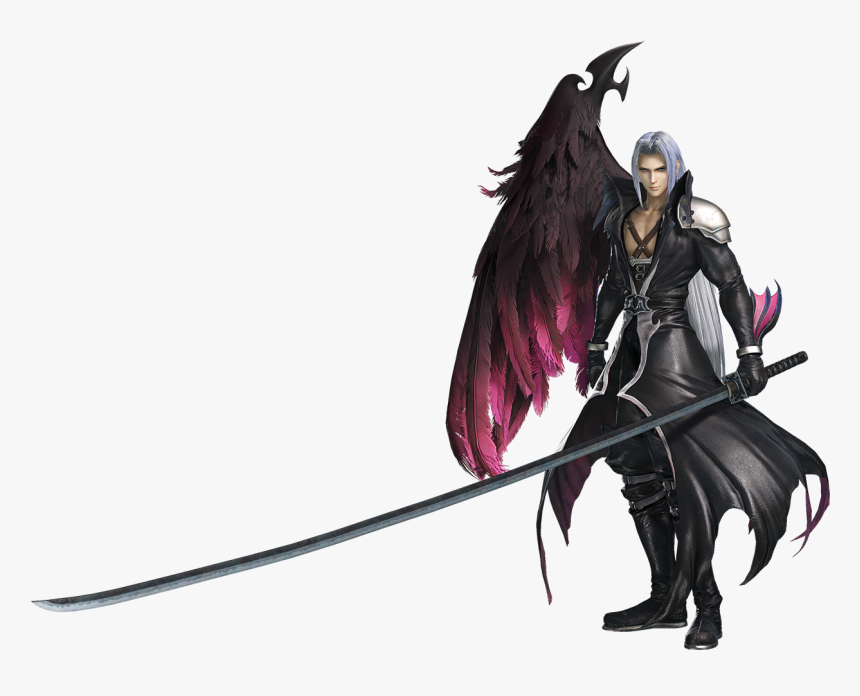 Dff2015 Sephiroth Angel B - Final Fantasy 7 Sephiroth One Winged Angel, HD Png Download, Free Download