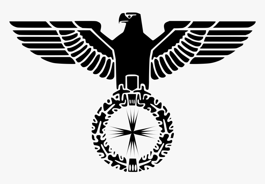 Transparent Soaring Eagle Clipart Black And White - Nazi Eagle, HD Png Download, Free Download