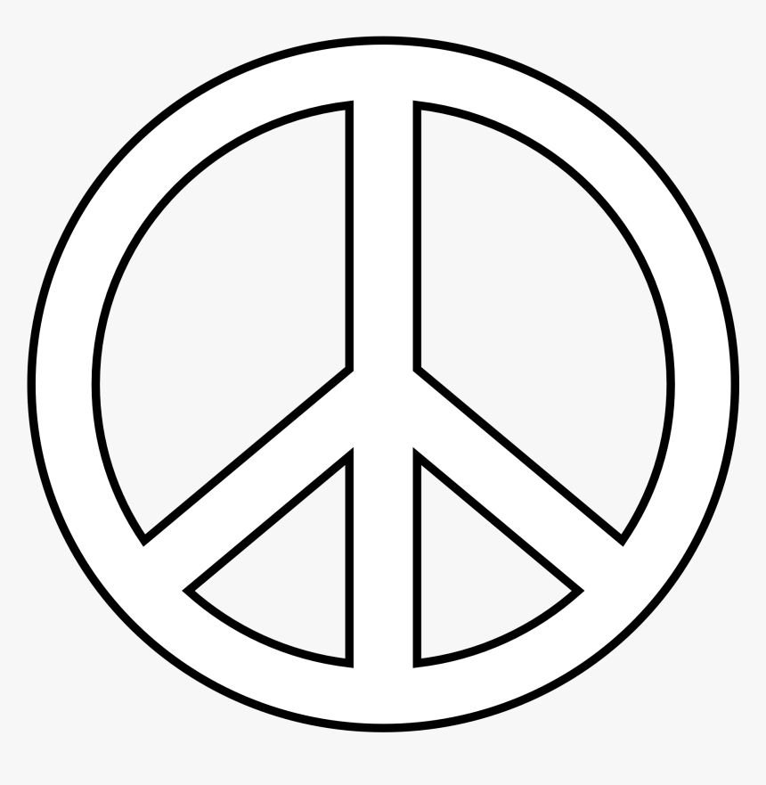 Cartoon Peace Sign Hand - Peace Sign Clip Art, HD Png Download - kindpng