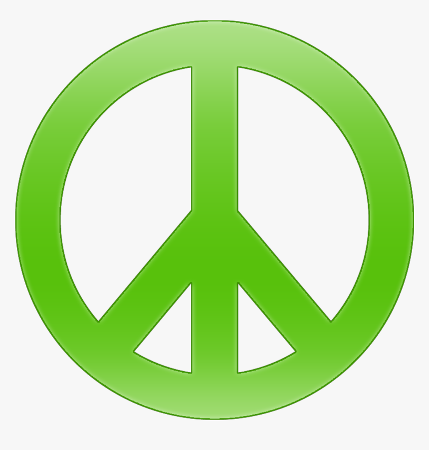 Clip Art Sign Template Clipart Library - Green Peace Sign Transparent, HD Png Download, Free Download