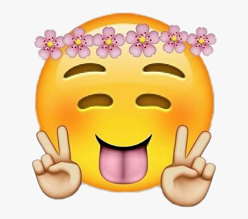 Emoji Peace Transparent Cute Emoji Png Png Download Kindpng