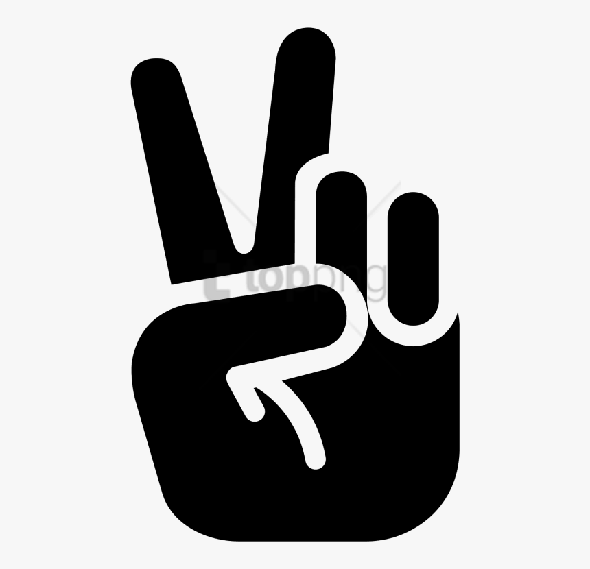 Peace Sign Hand Png, Transparent Png, Free Download