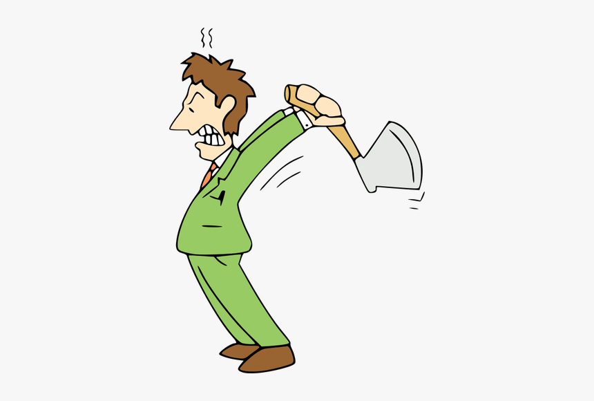Angry Man With Ax - Man With Axe Png, Transparent Png, Free Download