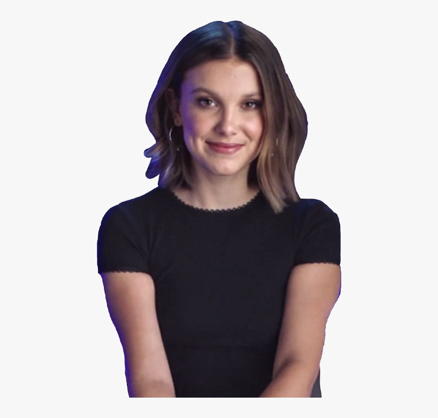 Millie Bobby Brown Shoulder Length Hair, HD Png Download, Free Download