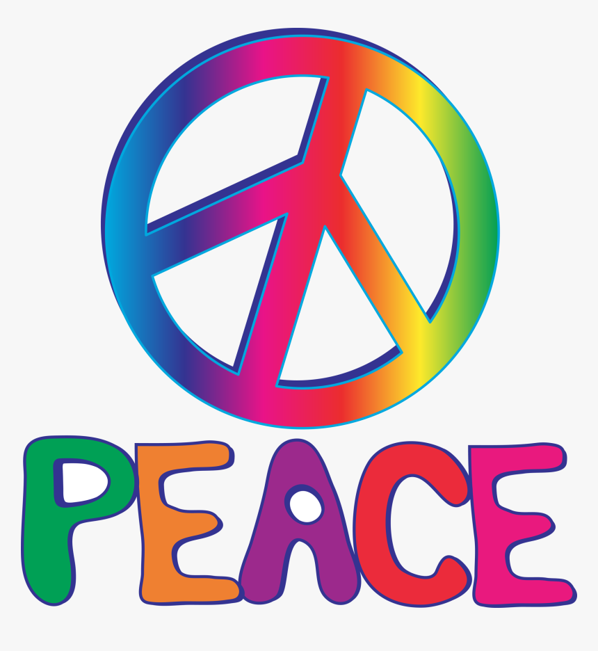 Illustration Of Peace Text With Peace Sign Vector Art, - Peace Day 30 January, HD Png Download, Free Download