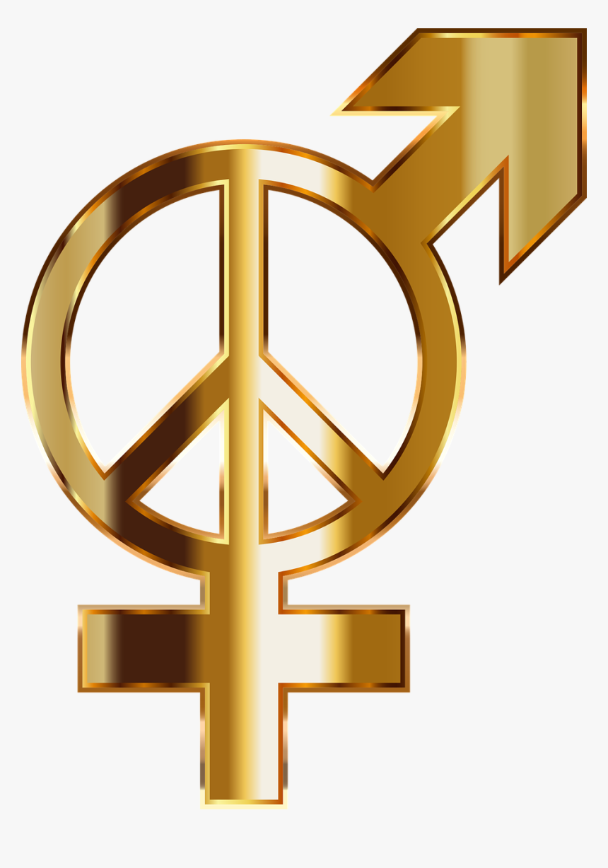 Symbols Gender Gold Png, Transparent Png, Free Download