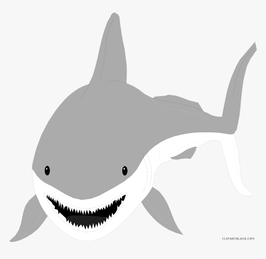 Shark Clipart Great White Shark - Transparent Background Great White Shark Clipart, HD Png Download, Free Download