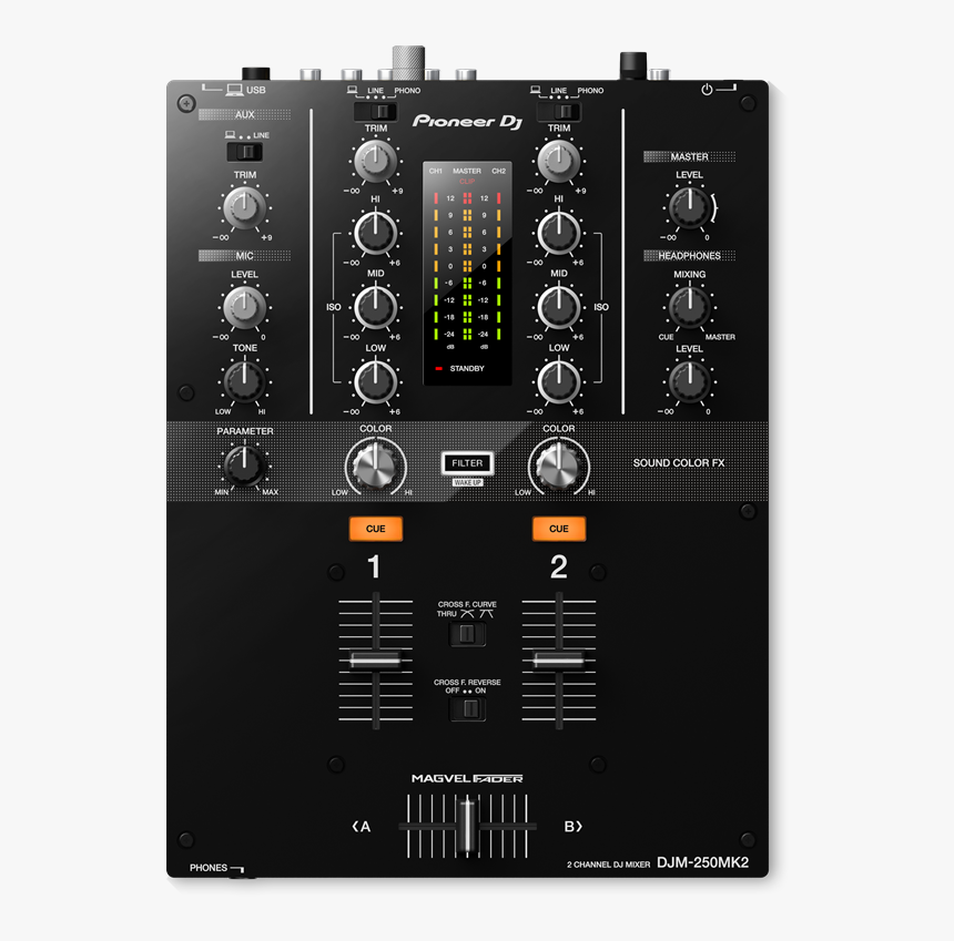 Dj Mixer Png - Pioneer Dj Djm 250mk2 Mixer, Transparent Png, Free Download