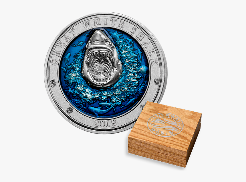 Great White Shark Coin, HD Png Download, Free Download