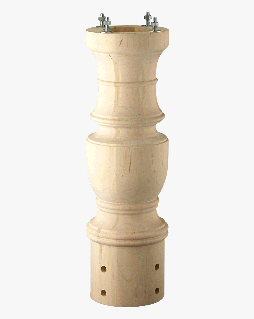 Decorative And Verstile Genuine Hardwood Table Bases - Column, HD Png Download, Free Download