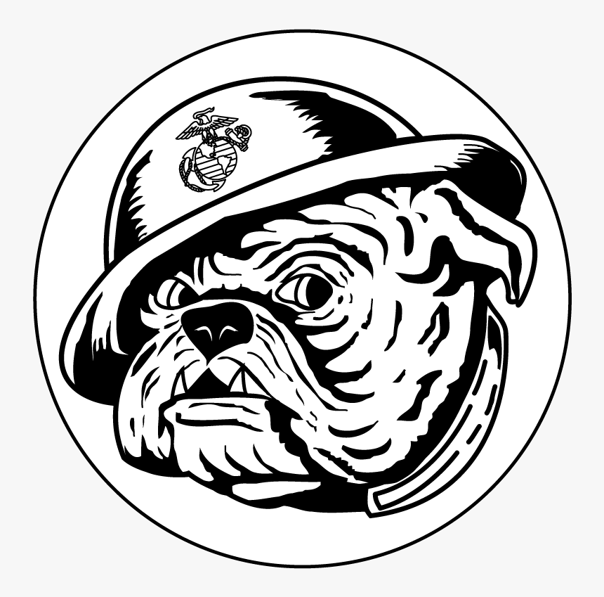 Bulldog Vector Devil Dog - Marine Bulldog Png, Transparent Png, Free Download