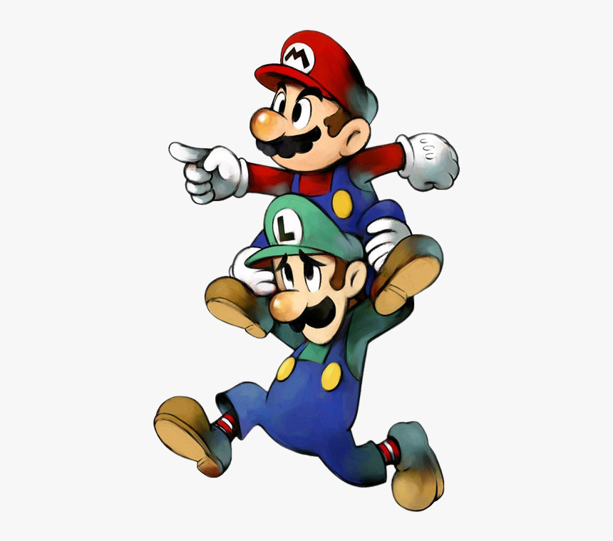 Mario And Luigi Transparent - Mario And Luigi Artwork, HD Png Download, Free Download