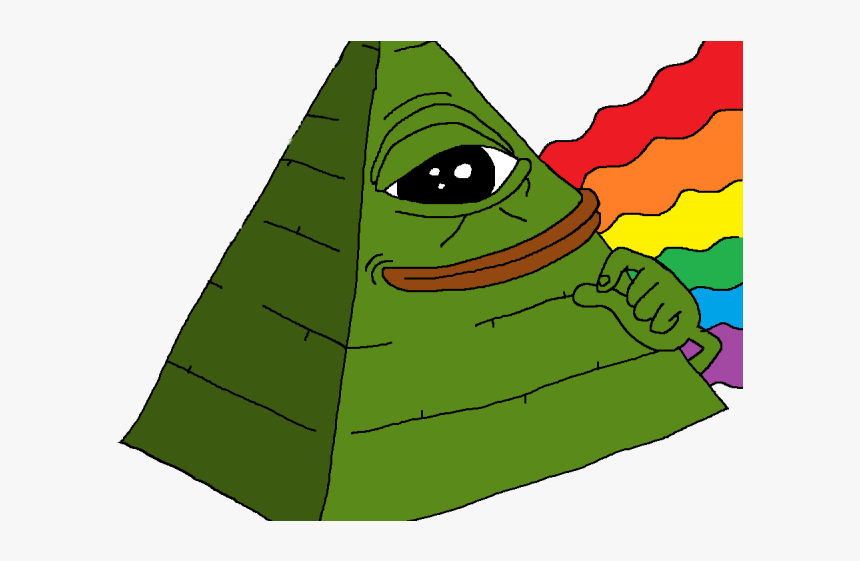 Illuminati Clipart Illuminati Eye - Rainbow Pepe, HD Png Download, Free Download