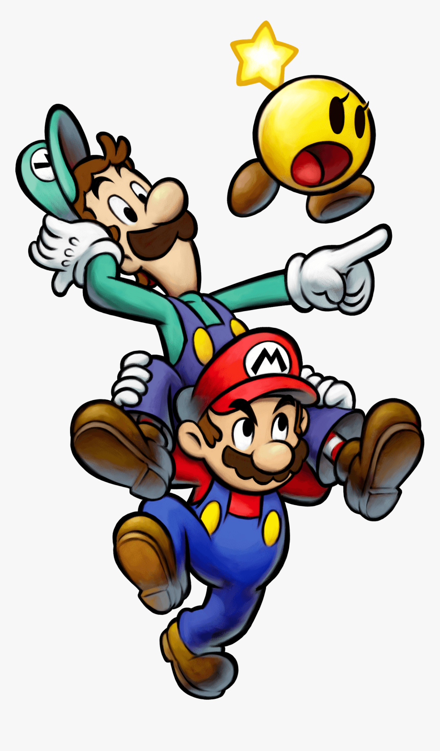 Transparent Mario And Luigi Png - Mario E Luigi Bowser's Inside Story 3ds, Png Download, Free Download