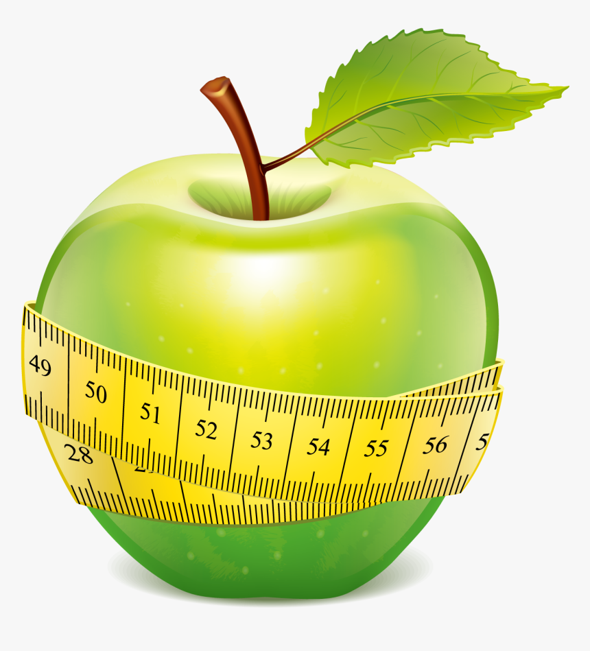 Measure Tape Png Image - Apple With Tape Measure, Transparent Png, Free Download