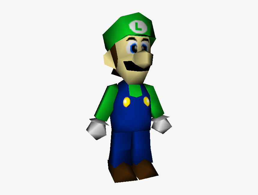 Download Zip Archive - Mario 64 Luigi Model, HD Png Download, Free Download