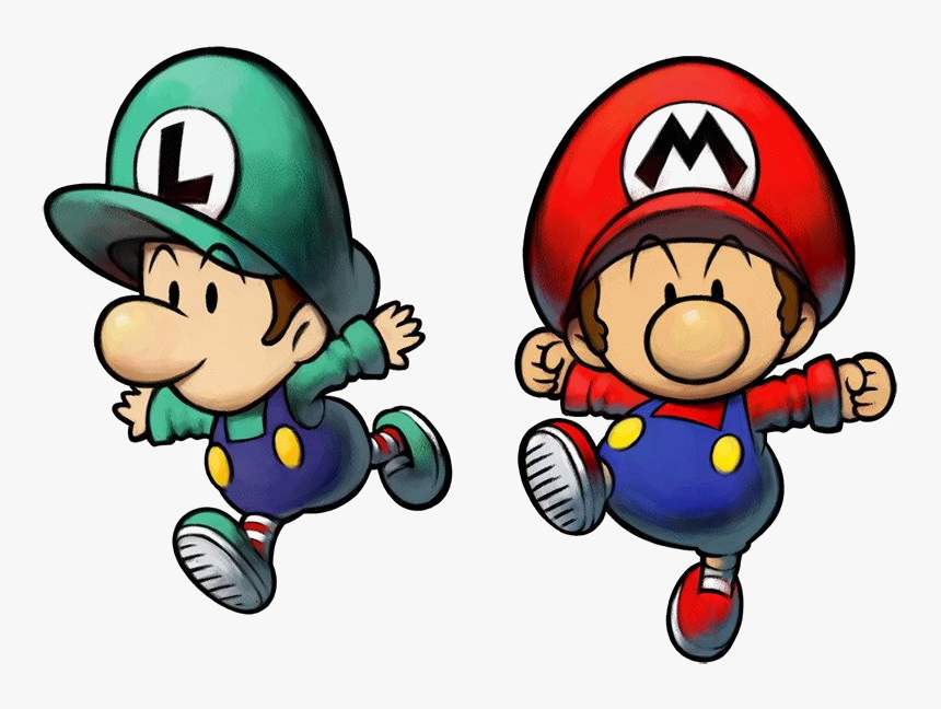 Mario And Luigi Png Pic - Baby Mario And Baby Luigi Partners In Time,...