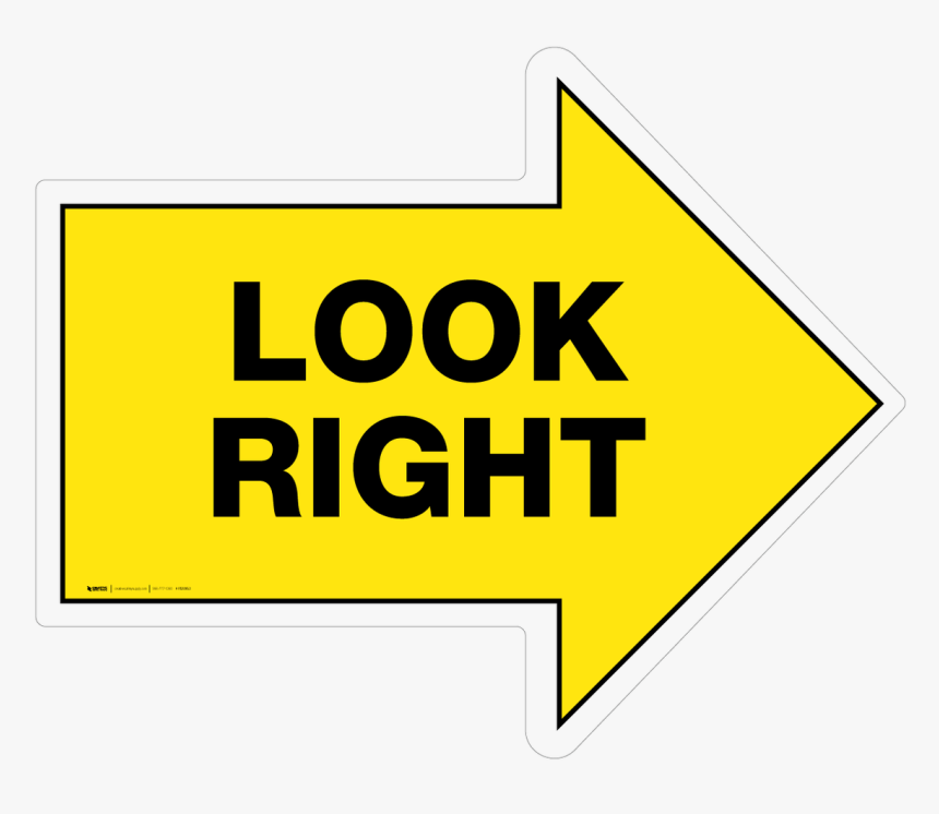 Look Right Sign, HD Png Download, Free Download