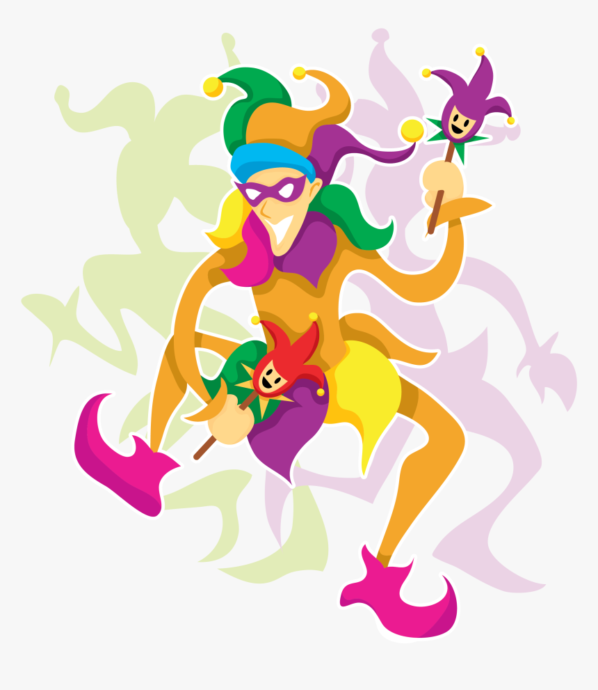 Mardi Orleans Gras Png Image High Quality Clipart - Clipart Mardi Gras Jester, Transparent Png, Free Download