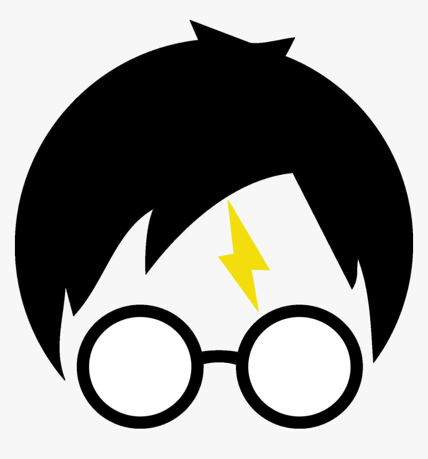 Harry Potter Glasses Vector Art At Free For Personal - Harry Potter Silhouette Png, Transparent Png, Free Download