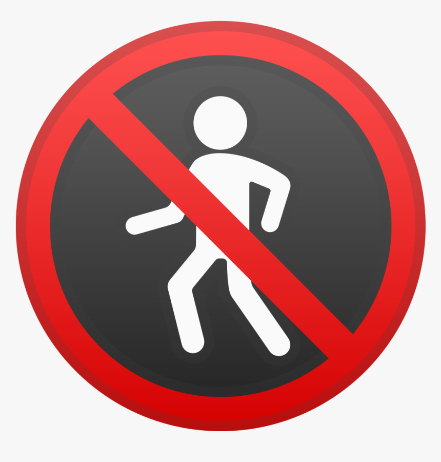 Download Svg Download Png - No Pedestrians Emoji Transparent Background, Png Download, Free Download