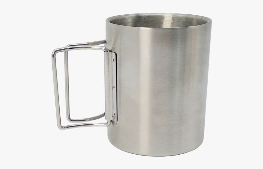 Double Wall Foldable Cup For 300ml Folding Carabiner - Beer Stein, HD Png Download, Free Download