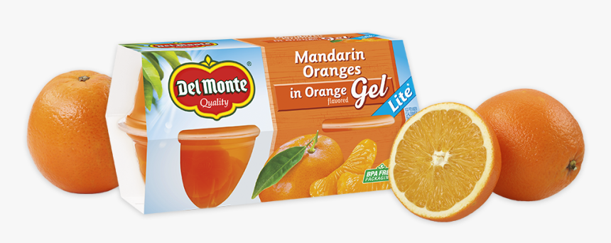 Mandarin Oranges In Orange Flavored Gel - Mandarin Oranges With Jello, HD Png Download, Free Download