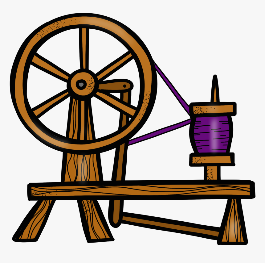 Spinning Spindle Clip Art - Cartoon Sleeping Beauty Spinning Wheel, HD Png Download, Free Download