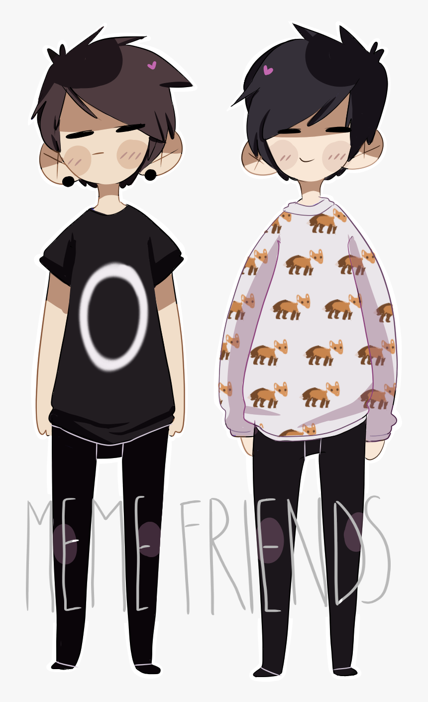 Meme Friends By Sarehkee - Dan Howell, HD Png Download, Free Download