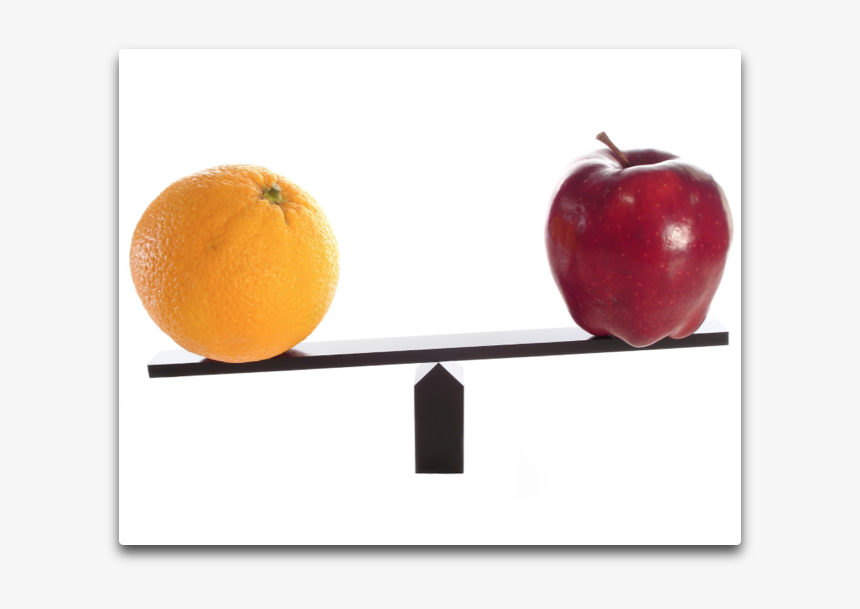 Apples And Oranges - Balancing Apple And Orange, HD Png Download, Free Download