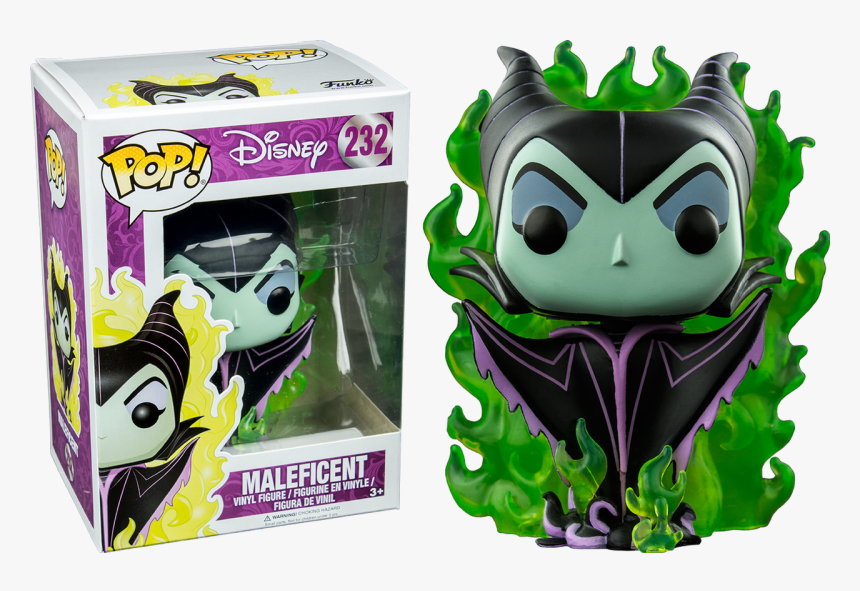 Maleficent With Flames Us Exclusive Pop Vinyl Figure - Maleficent Pop Vinyl, HD Png Download, Free Download