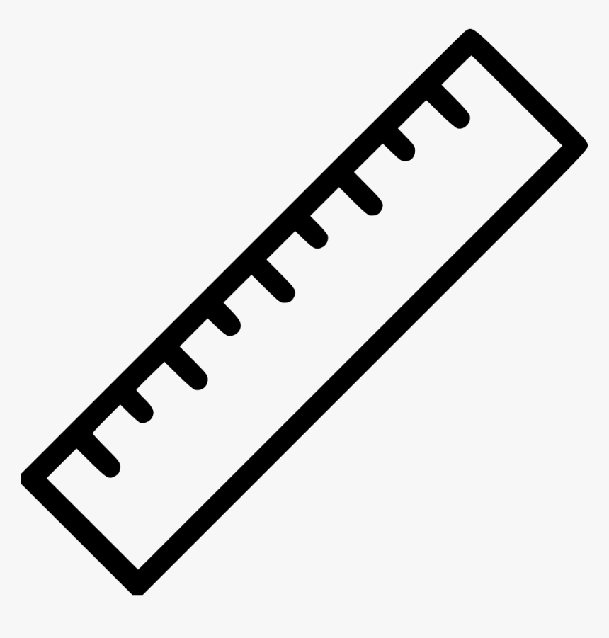 Scale Ruler Png - Ruler Clipart Black And White, Transparent Png, Free Download