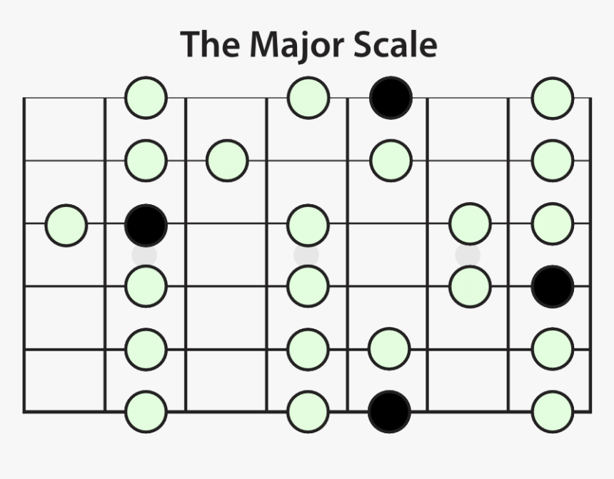 The Major Scale - Combined Guitar Scales, HD Png Download, Free Download