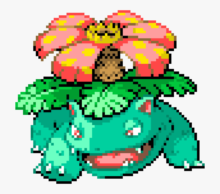 Venusaur Pixel Art Minecraft, HD Png Download, Free Download