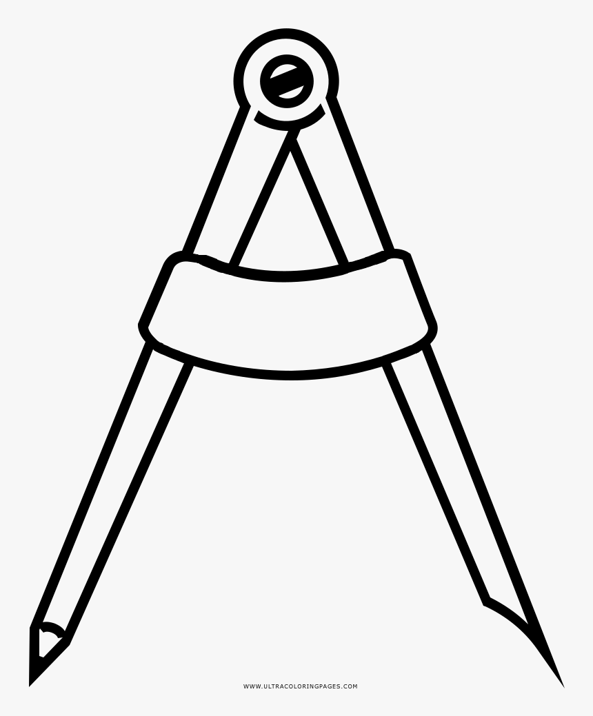 Protractor Coloring Page - Protractor Png, Transparent Png, Free Download