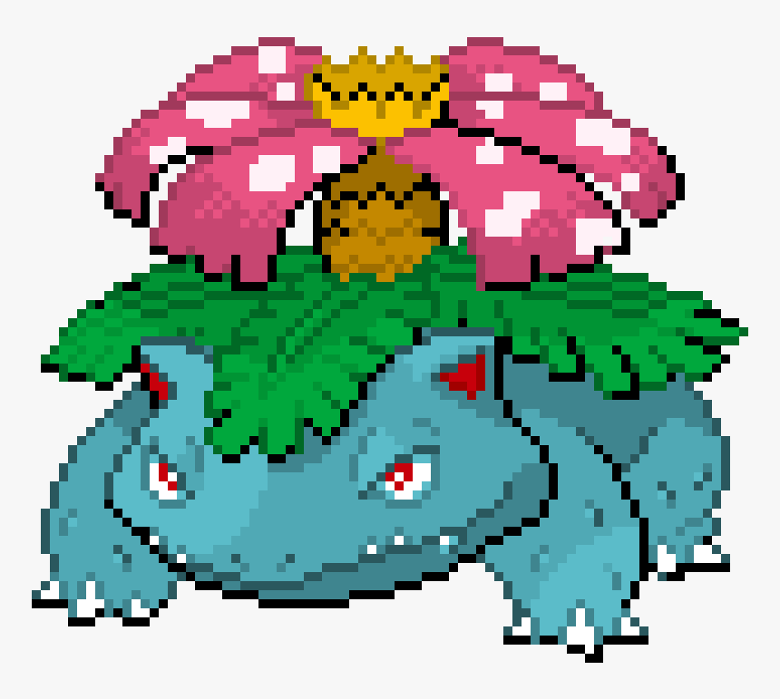 Pokemon Pixel Art Venusaur, HD Png Download, Free Download